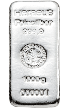 1.000g Silberbarren