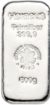 500g Silberbarren