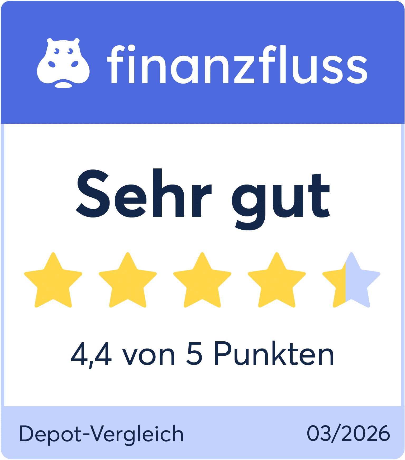 Finanzfluss_Depot-Vergleich_Siegel_03/2026-Sehr_gut